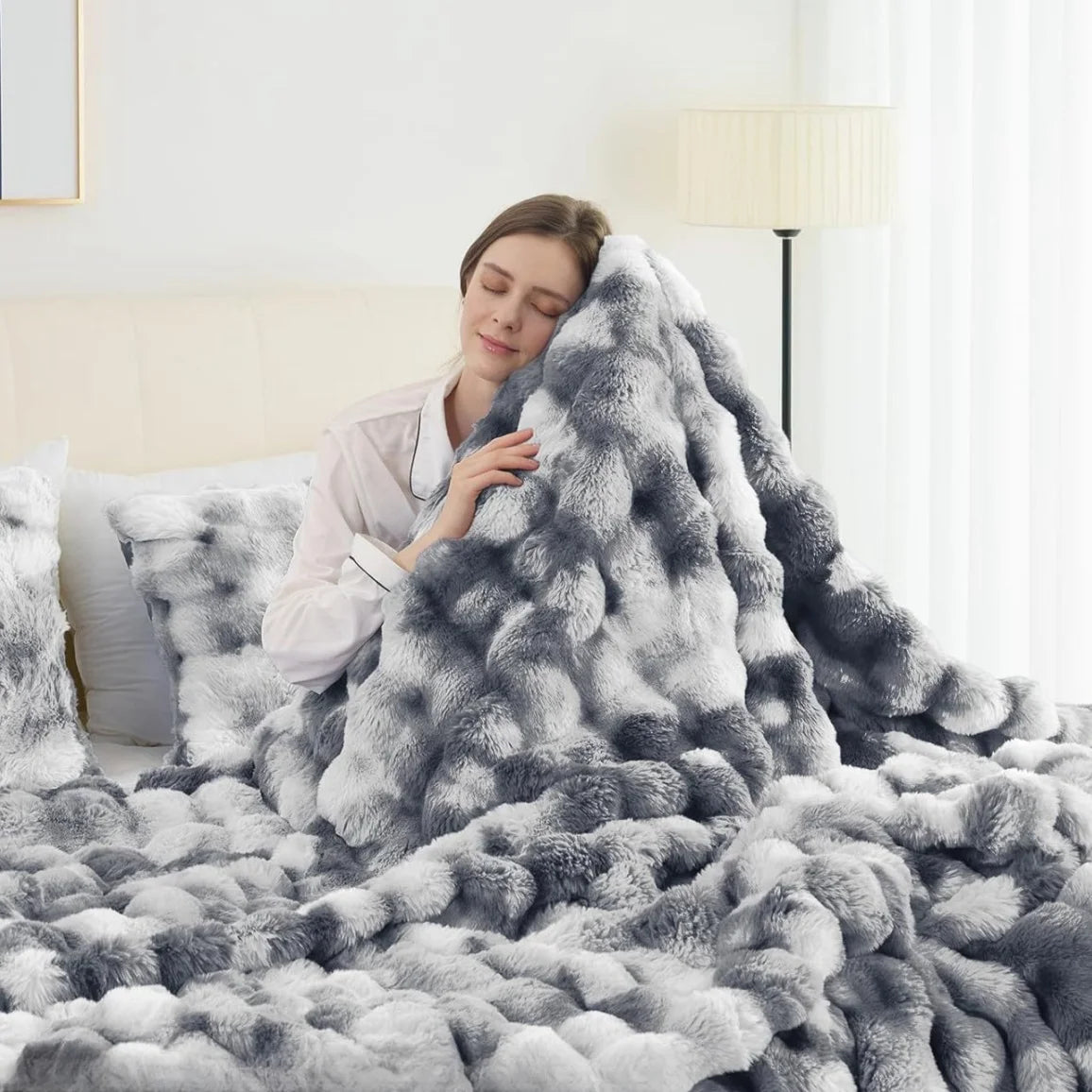 Weighted Blanket 6 lbs Rabbit Fleece