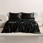 4 Piece Satin Silk Bed Set