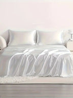 4 Piece Satin Silk Bed Set